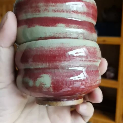 @***洪茶杯紫砂郎红主人杯有瑕