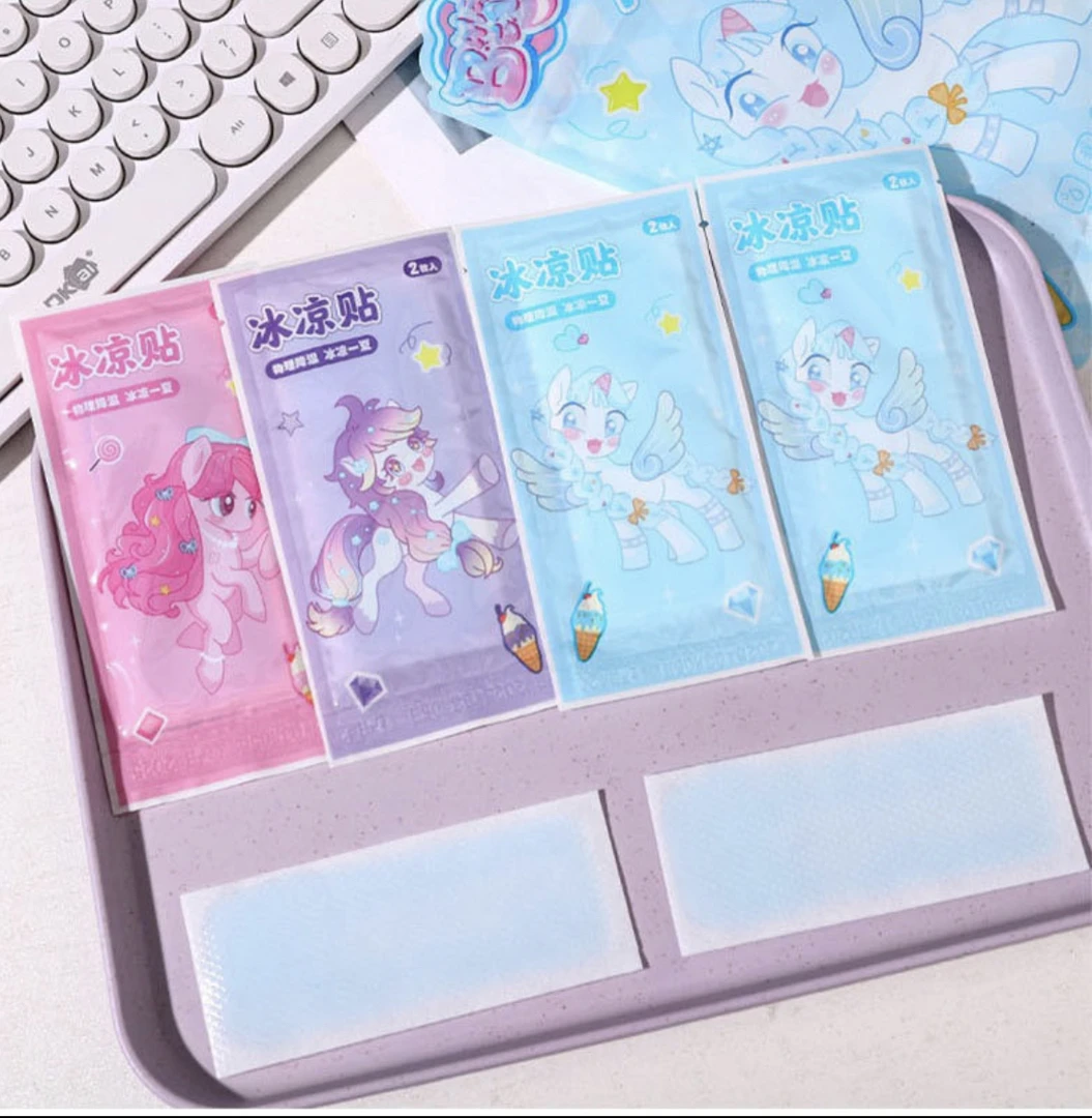 卡通冰凉贴夏季解暑降温神器学生军训便携散热贴