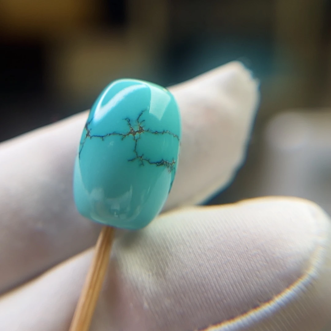 绿松石珠宝奇石未镶嵌12x17.3