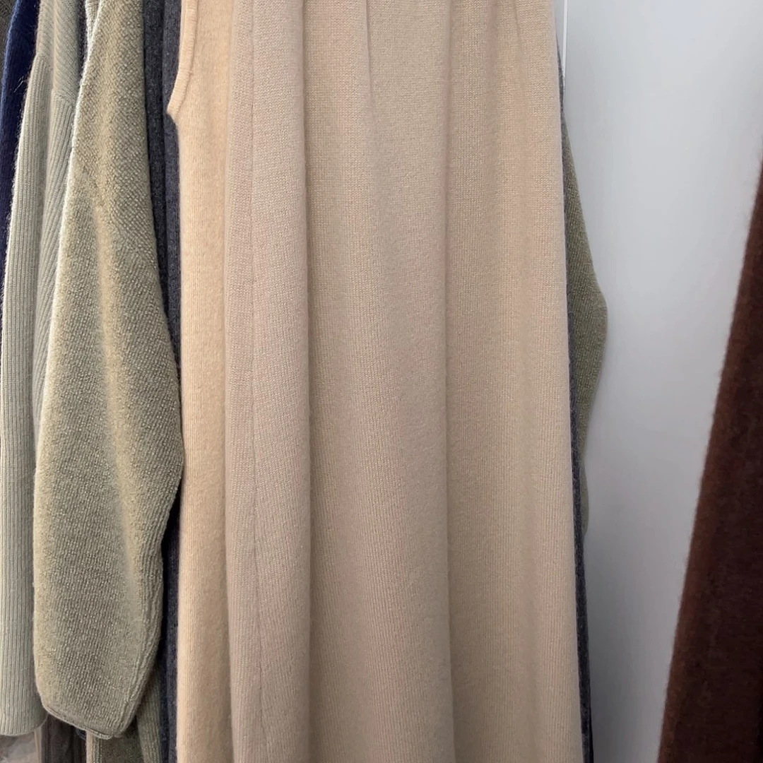 羊绒 褶皱 半身裙