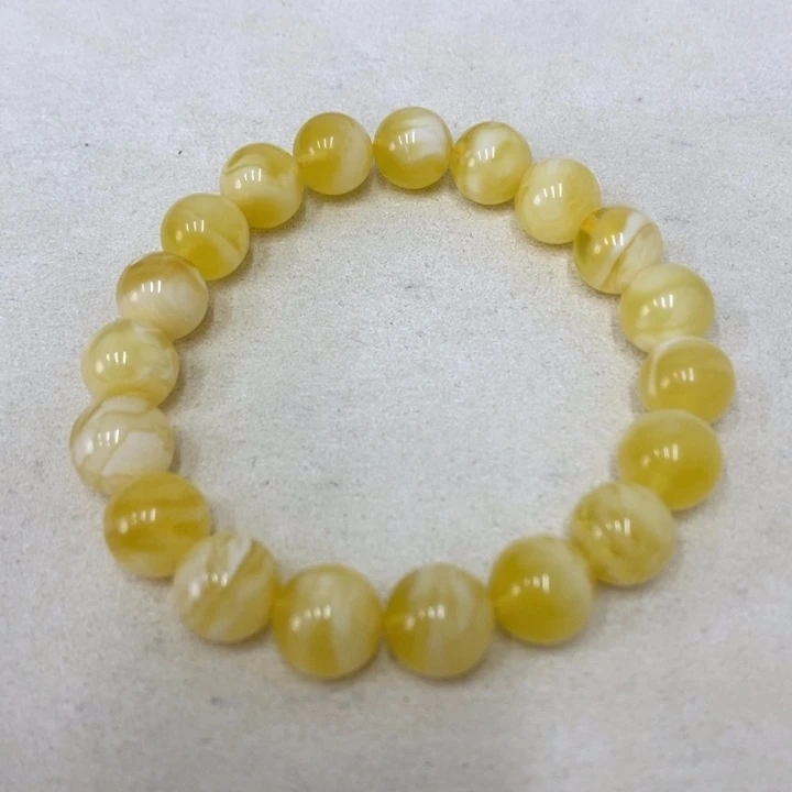 蜜蜡未镶嵌裸石手串