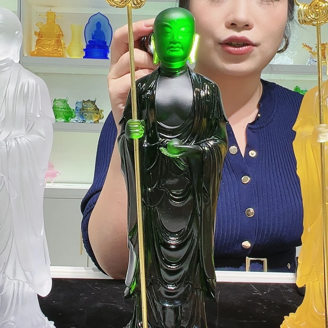 【闪购商品】手工艺品琉璃地藏王菩萨 29cm