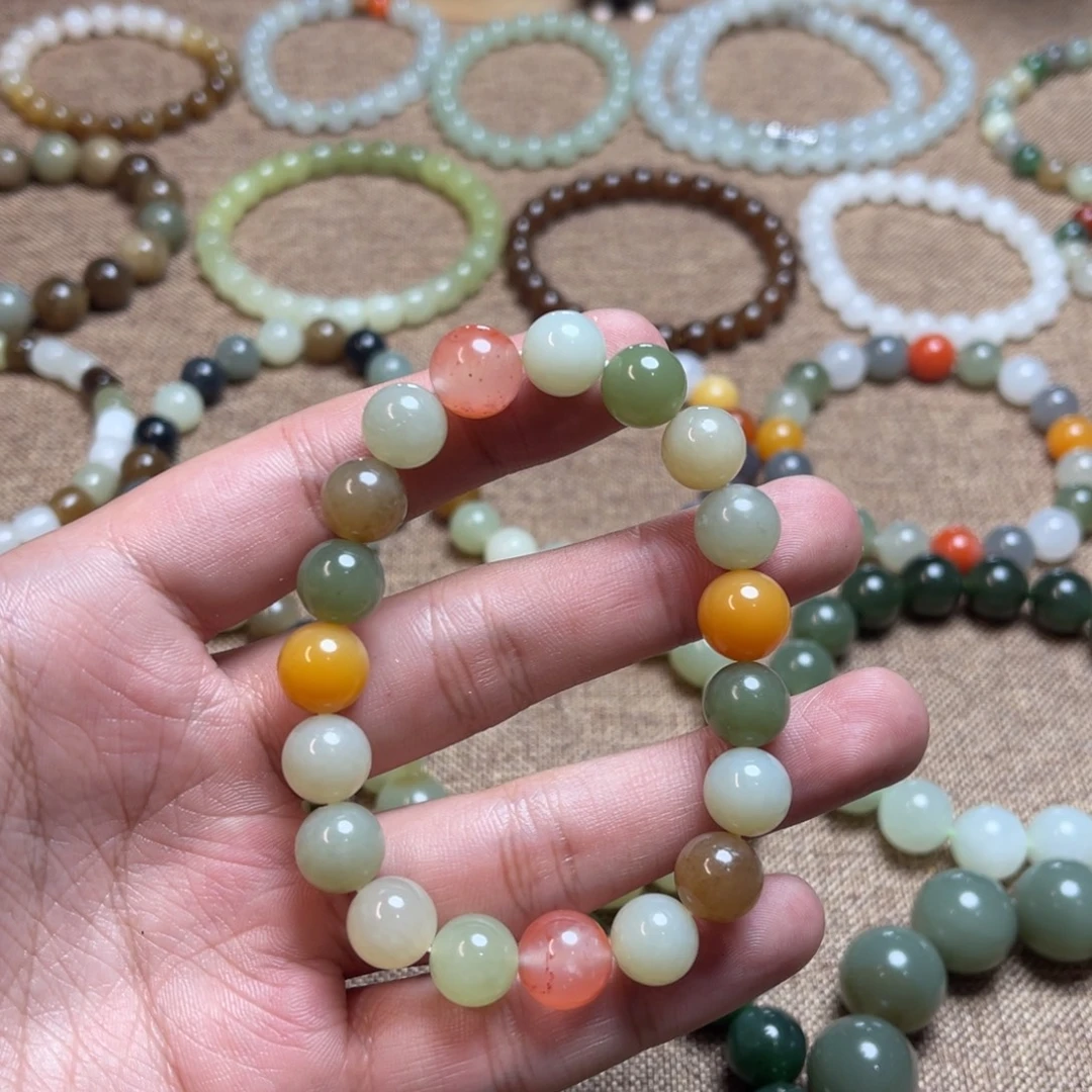 和田玉未镶嵌手链