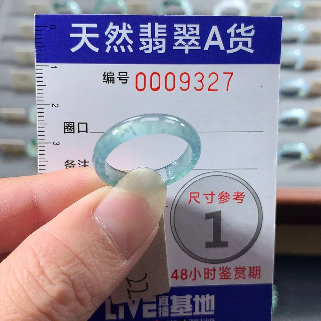 翡翠未镶嵌戒指22号