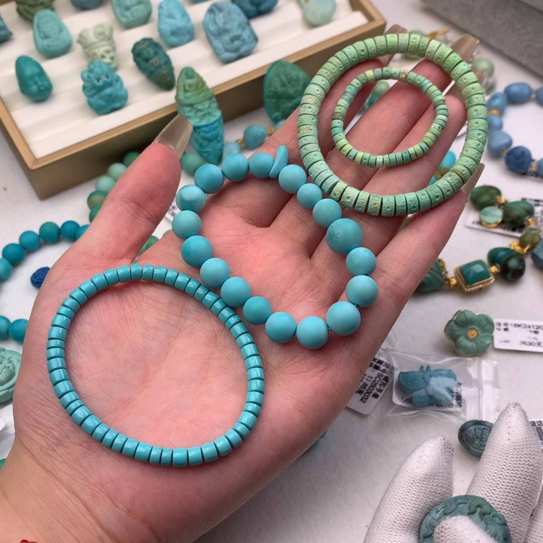 未镶嵌绿松石珠宝奇石小***°