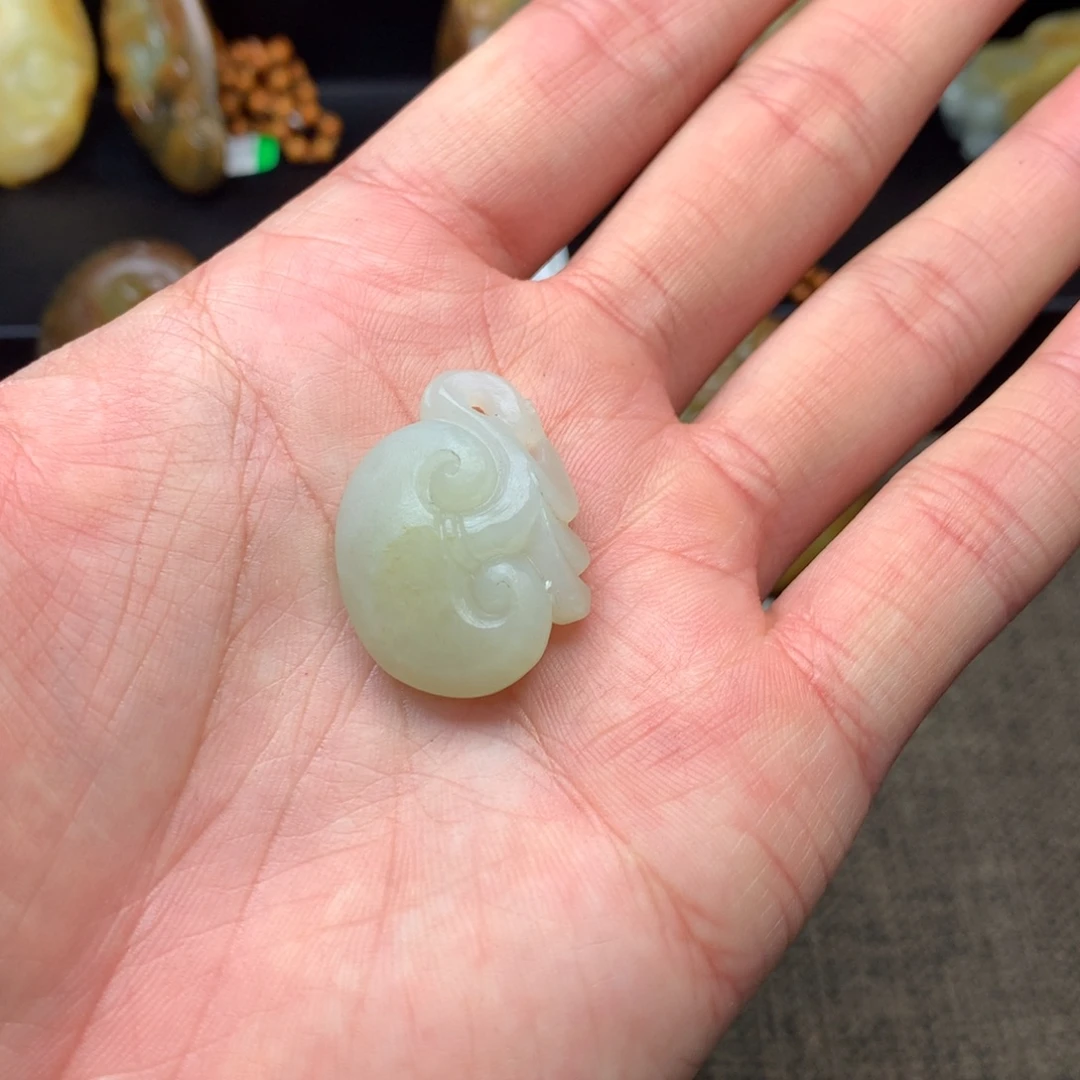 和田玉未镶嵌吊坠(不含链)