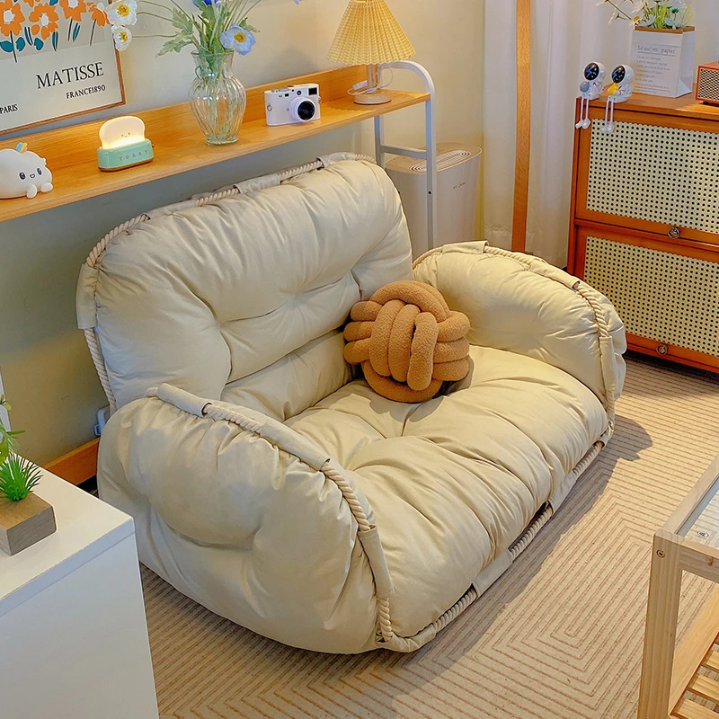 小户型懒人沙发家用飘窗休闲榻榻米可躺可睡卧室阳台小沙发懒人椅