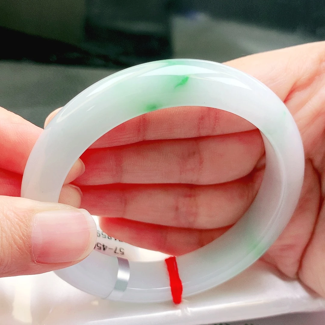 翡翠未镶嵌手镯缅甸天然a货翡翠手镯