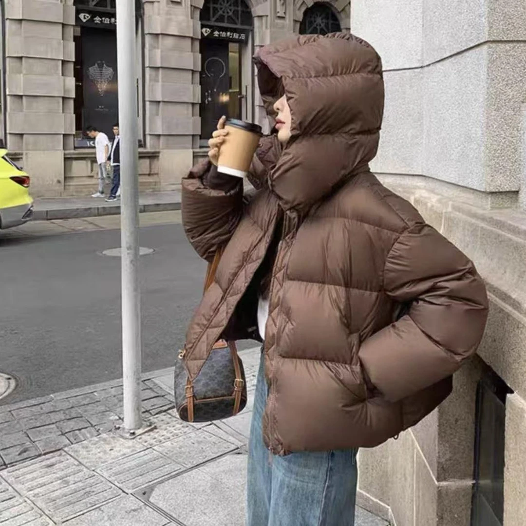 高档泡芙云朵韩系简约保暖新款加厚时尚面包服女装6040[XSLF]