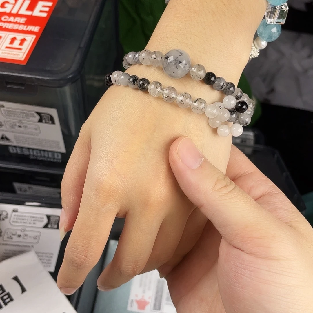 水晶手链银S925镶嵌