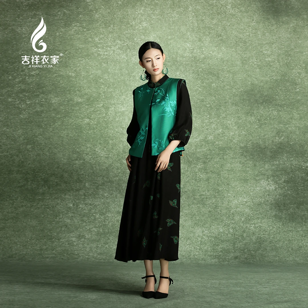 JIXIANGYIJIA/吉祥衣家天香夜染衣（马甲）942267057