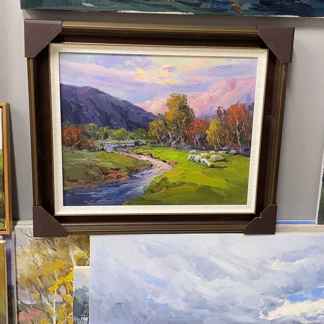 油画带外框画芯尺寸40x50cm