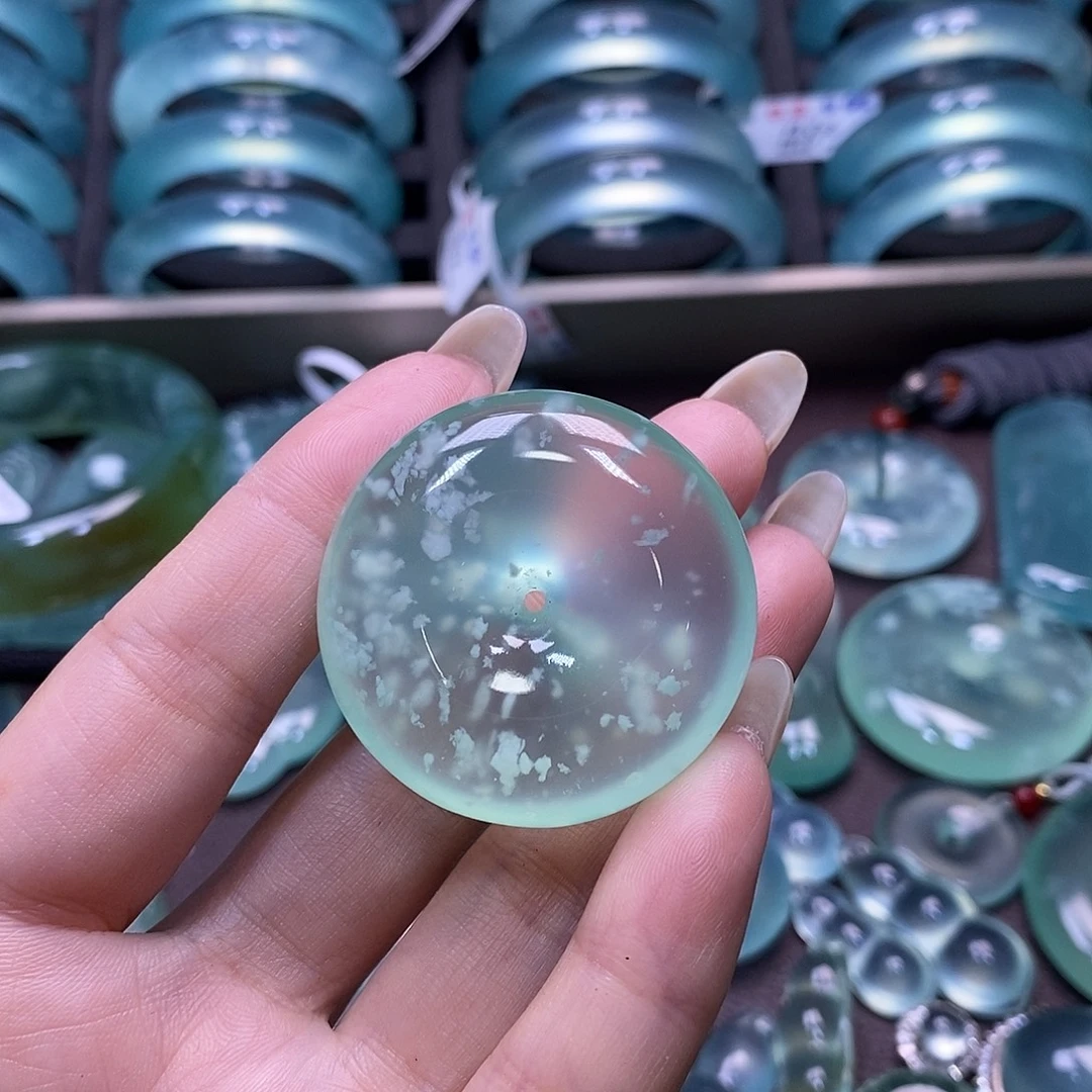 是***！蛇纹石玉未镶嵌手镯