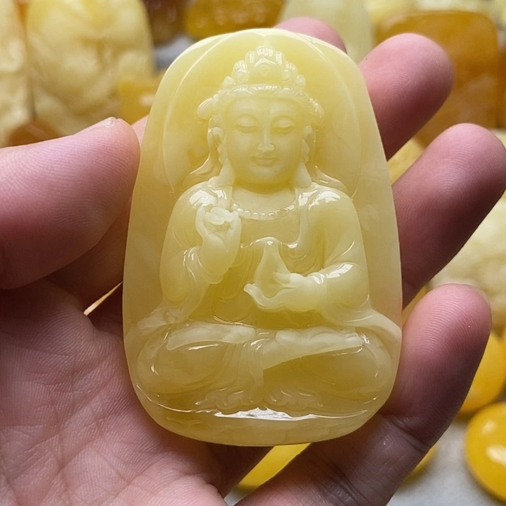 琥珀颈饰未镶嵌琥珀蜜蜡吊坠