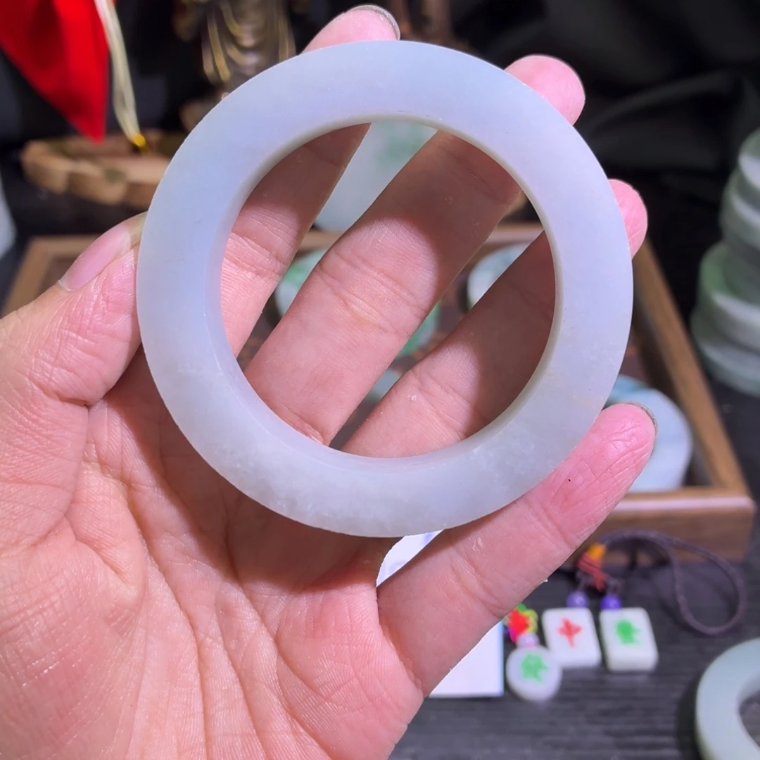 定制翡翠未镶嵌天然翡翠A货毛胚手镯定制