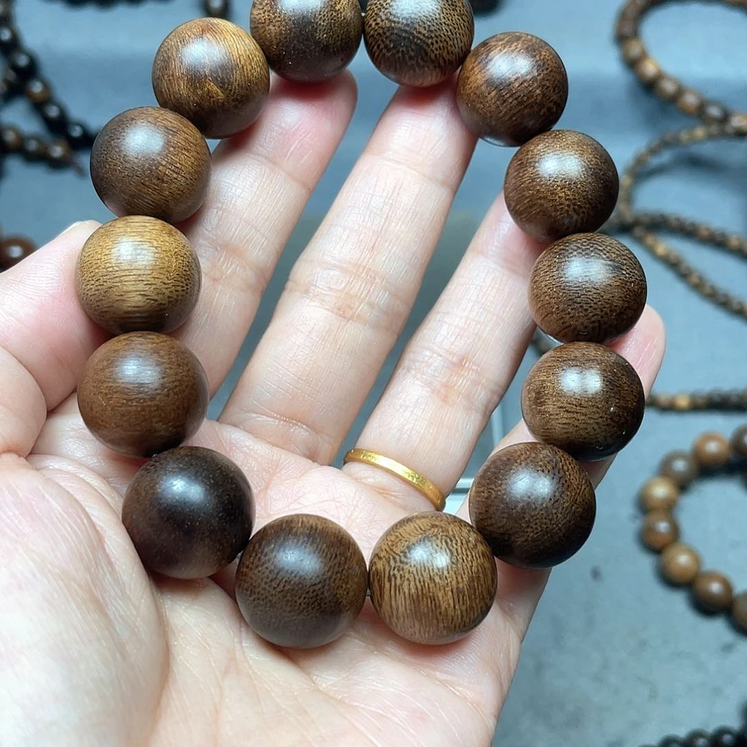 沉香手串芽庄白棋1.6