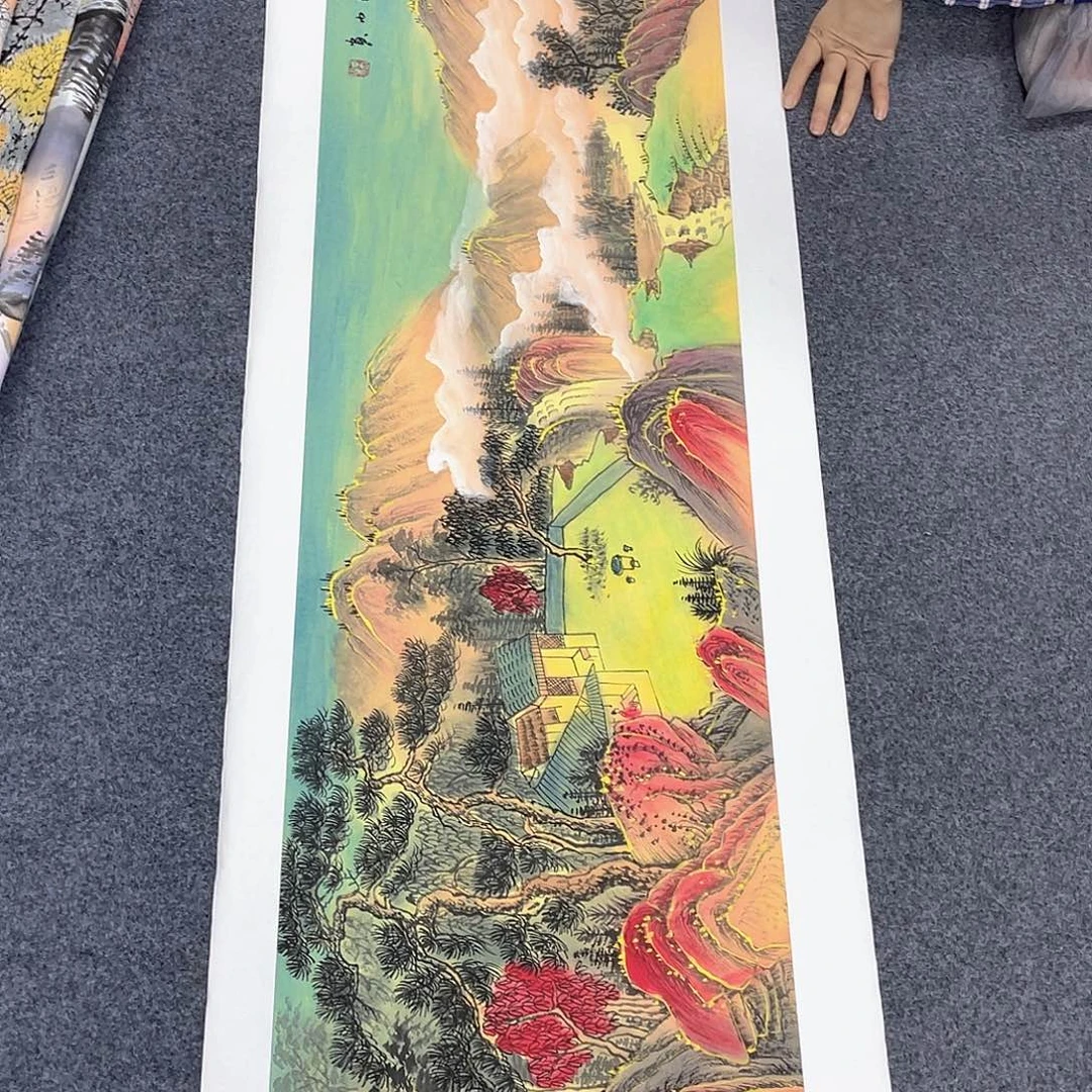 国画作品小姐姐放漏…
