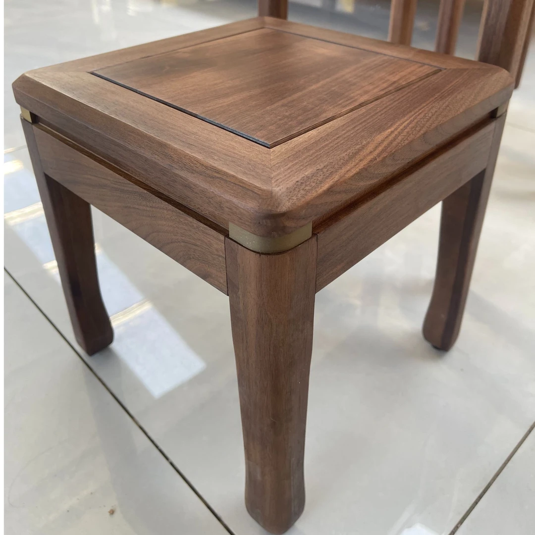 黑胡桃木中式复古家用实木小板凳方凳茶几凳矮凳换鞋凳儿童小凳子