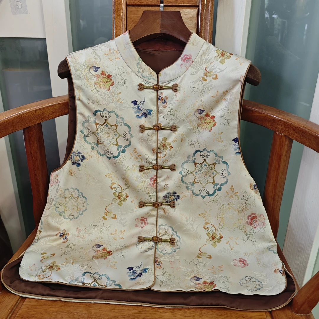 【燕珍时装】2025春秋季新款8631时尚复古新中式提花国风马甲