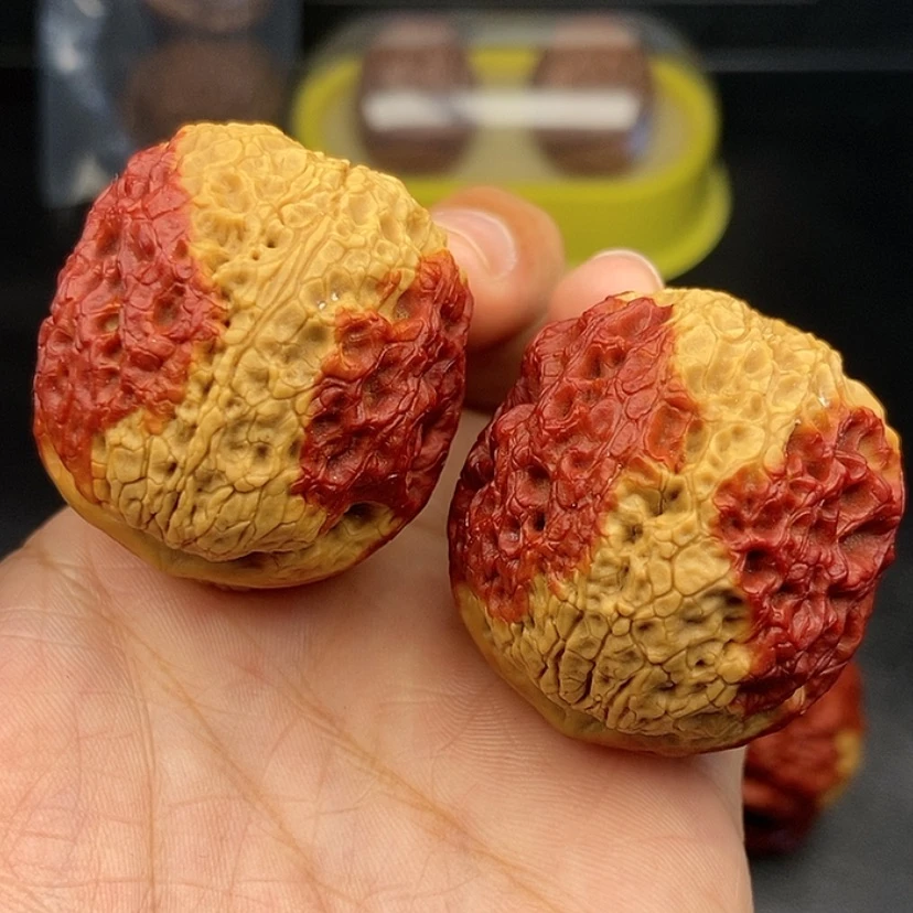 【闪购商品】把件文玩核桃42尺牡丹绣球59克