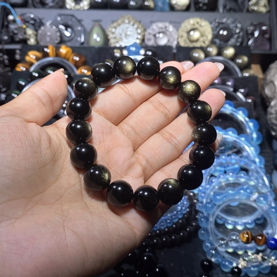 黑曜岩未镶嵌手链?****?