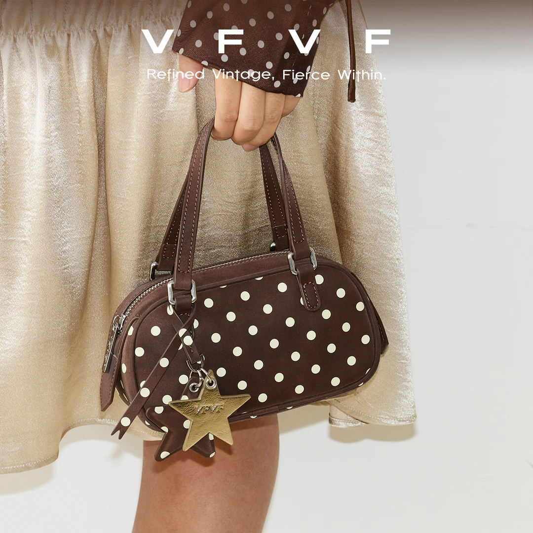 VFVF首播【波点包】原创Mini波士顿包手提通勤小方包时尚简约