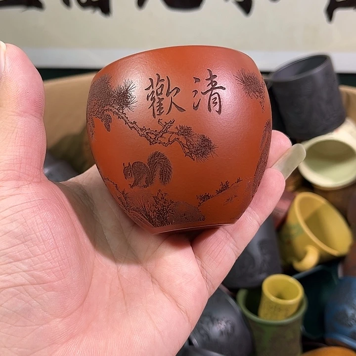 茶杯紫砂全手工紫砂主人杯