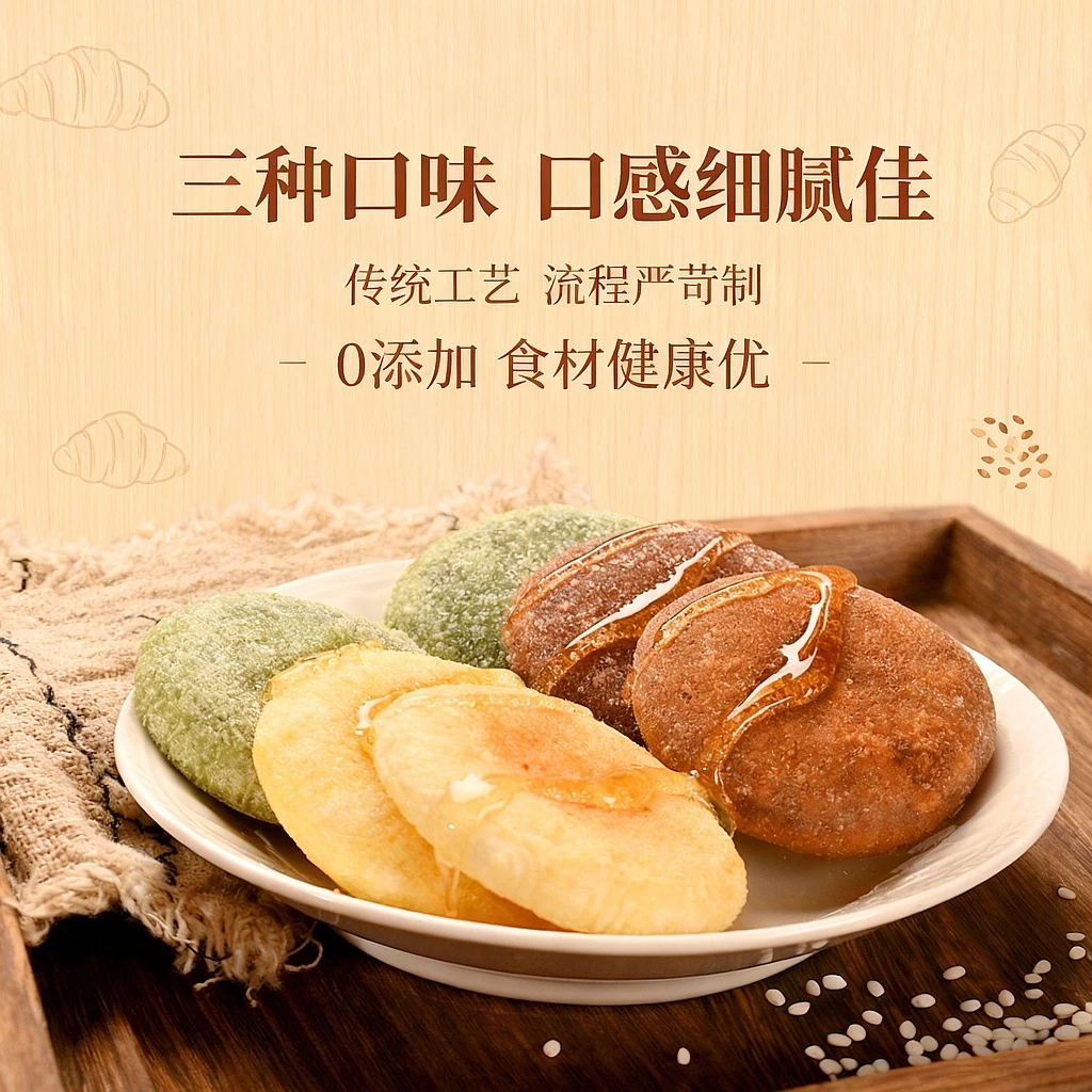 念乡人16枚小糍粑高粱糯米糍粑贵州特产年糕送蜂蜜