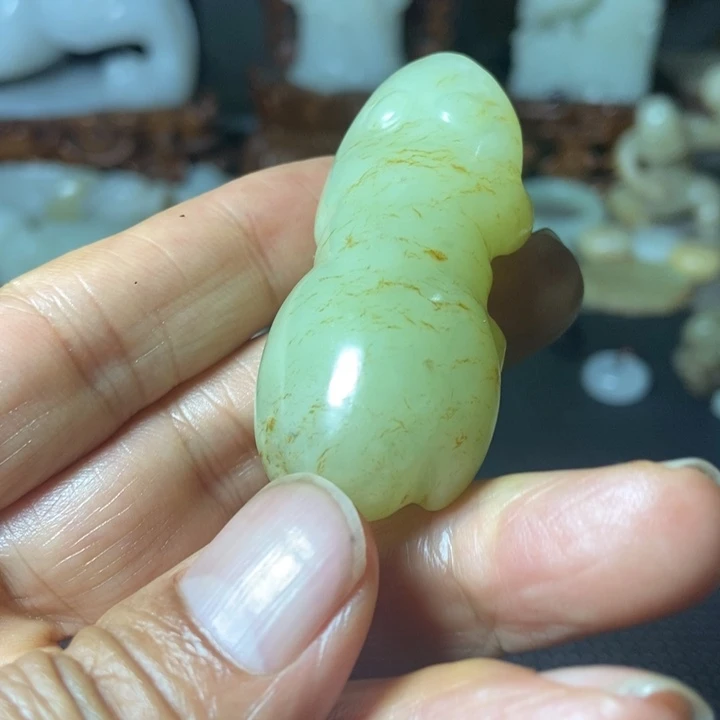 和田玉（糖玉）未镶嵌车挂