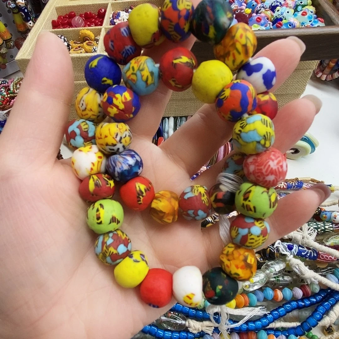 颈饰琉璃非洲手绘095