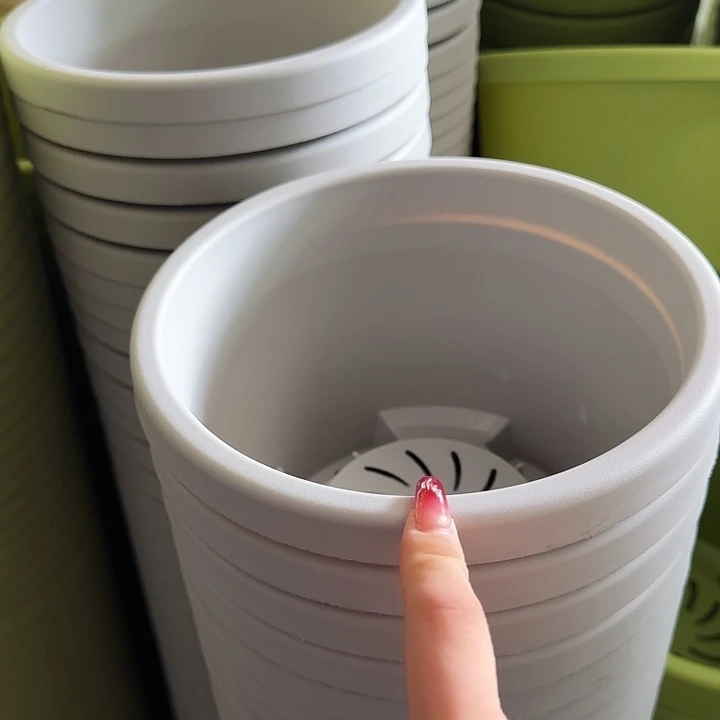 球根盆2号灰白无托5个