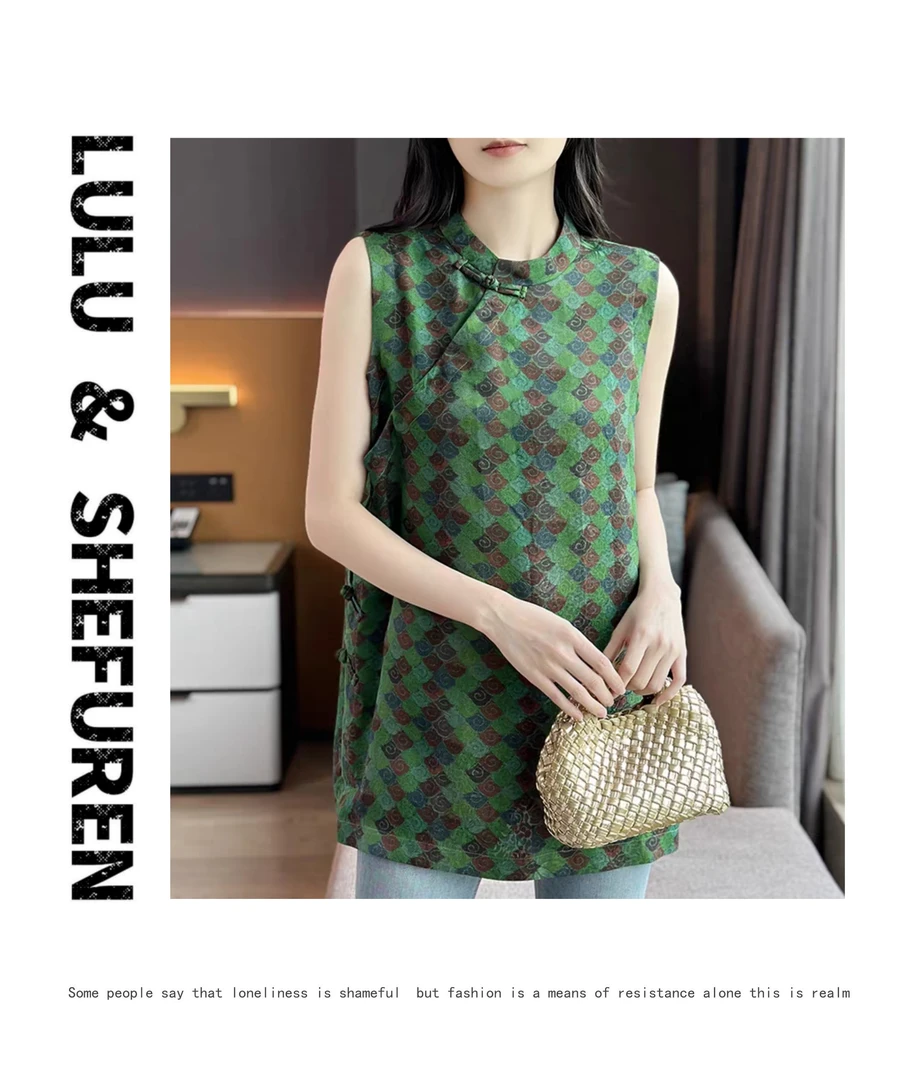 【精品妈妈】2025夏季新款新中式国风青玉案女装