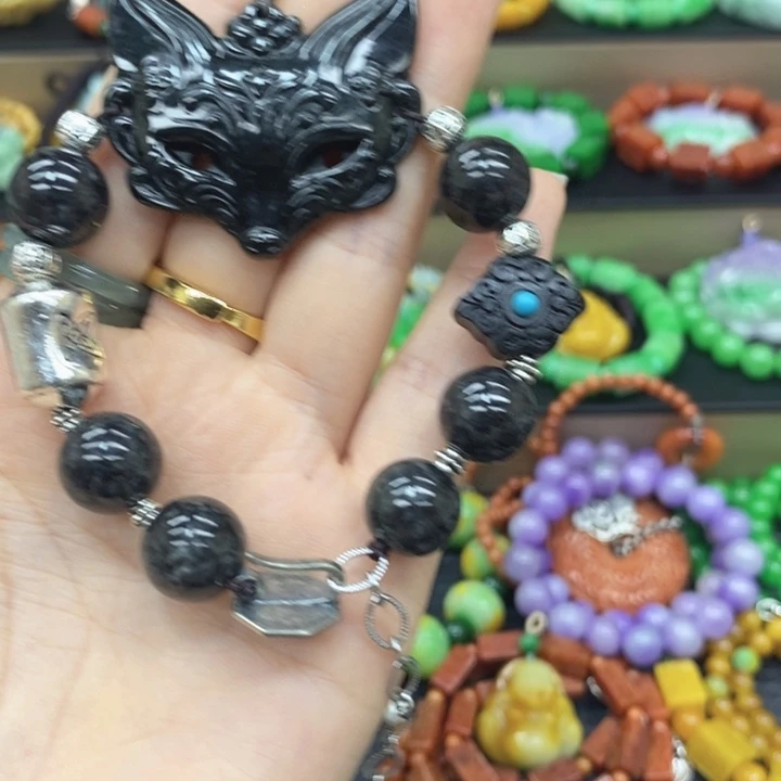 海***件翡翠未镶嵌耳饰手链32