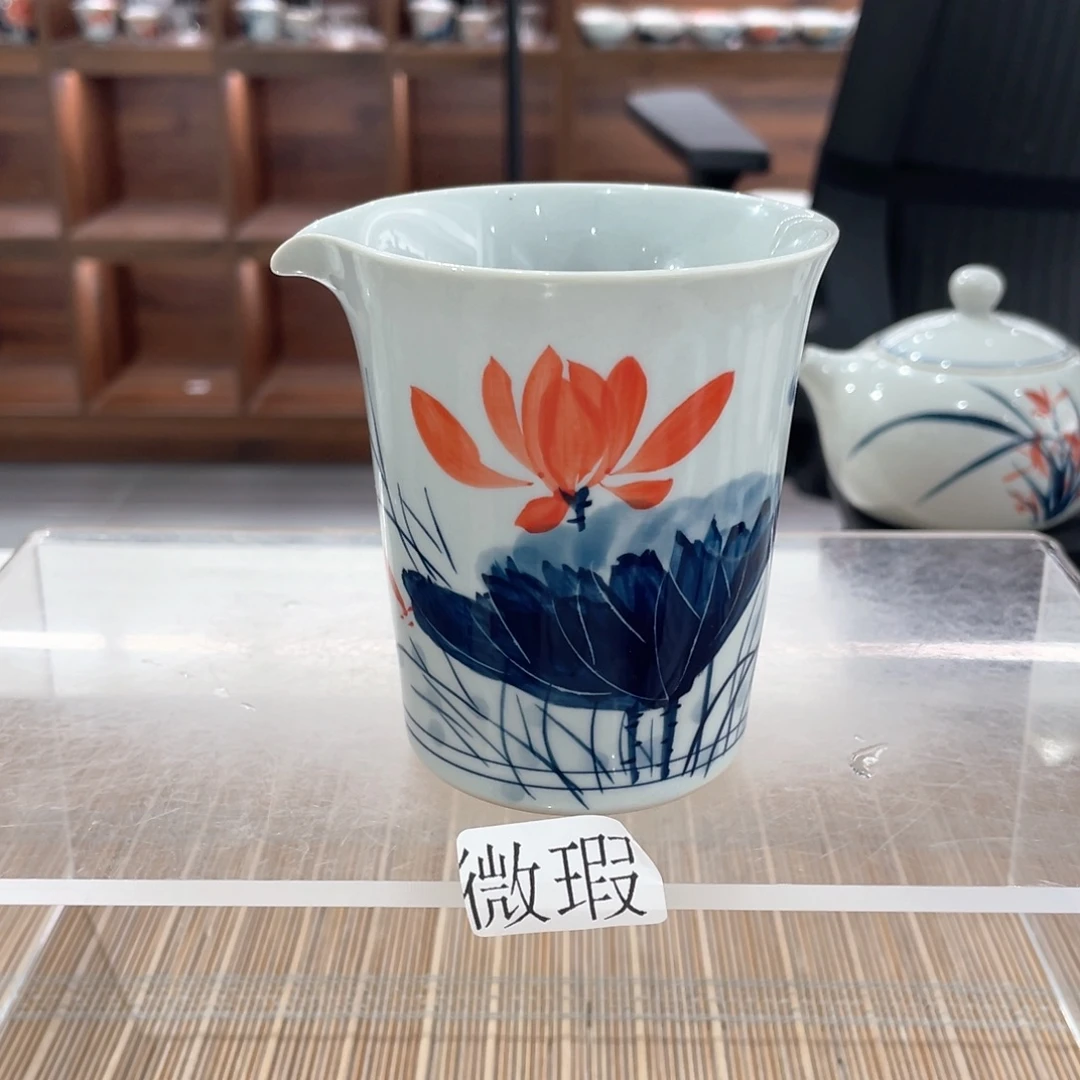 纯手绘釉下彩微瑕