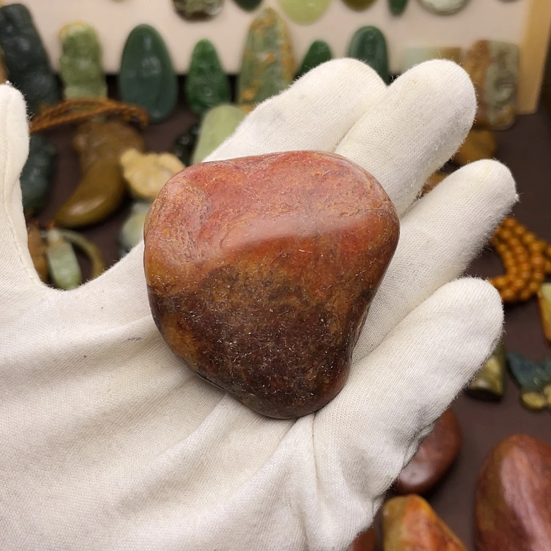 岫岩河磨玉（透闪石质玉）未镶嵌颈饰