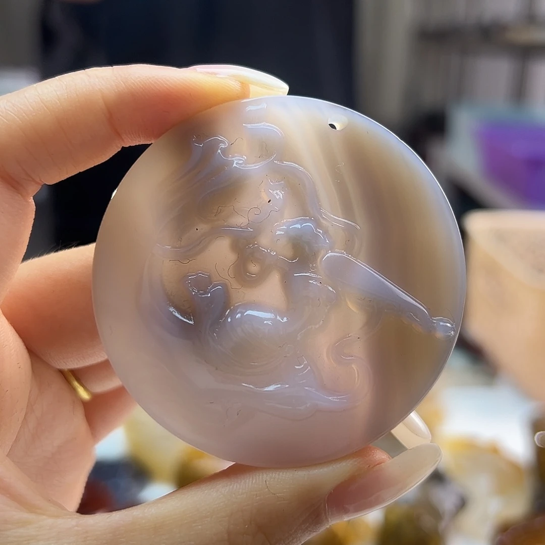 玛瑙/玉髓未镶嵌吊坠(不含链)