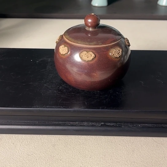 东***调青焱汝瓷茶叶罐美