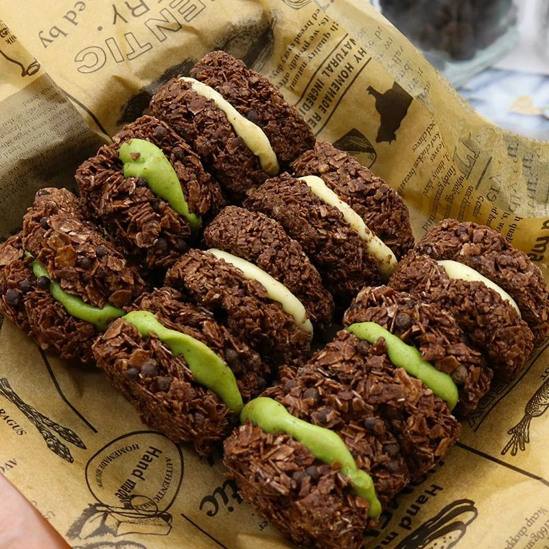 牛轧脆墩墩牛乳抹茶黑巧燕麦拉丝巧克力纯可可燕麦脆零食香浓酥脆