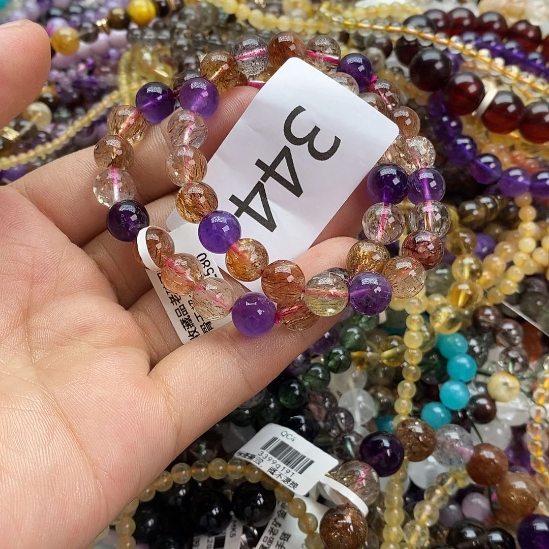 水晶手链未镶嵌手链多样性发一条