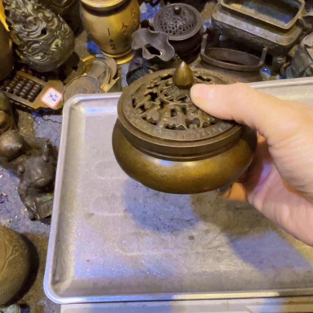 楊***楊黄铜摆件工艺品摆件