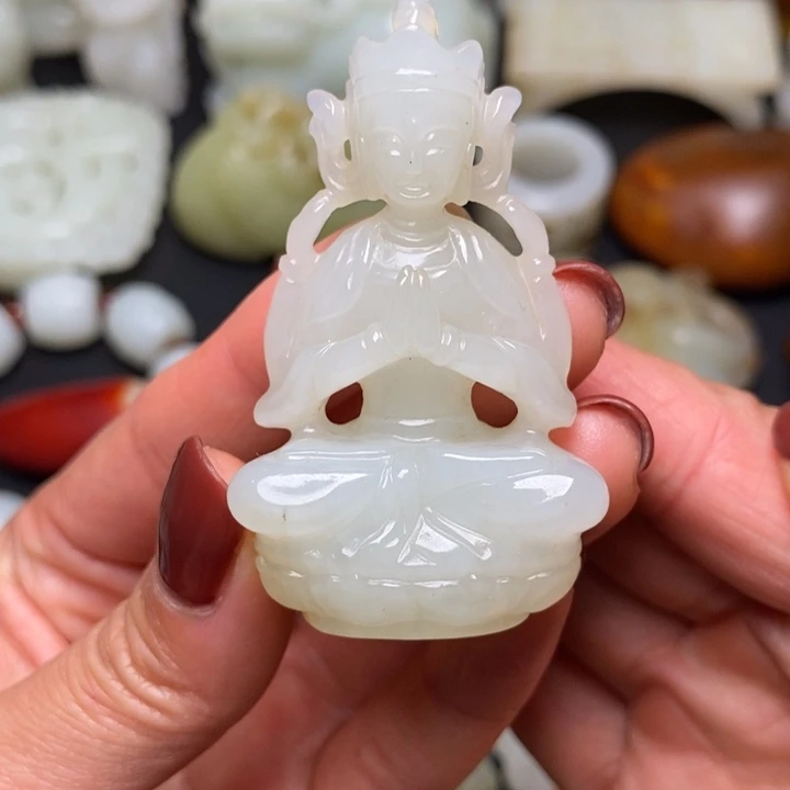 和田玉未镶嵌挂件