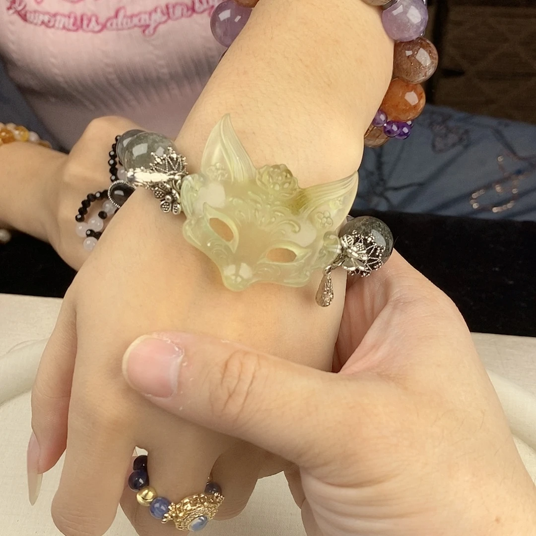 银S925镀金镶嵌手链水晶