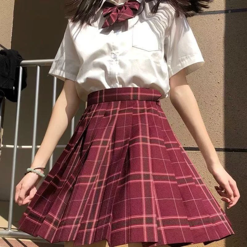 原创jk格裙短裙学院风