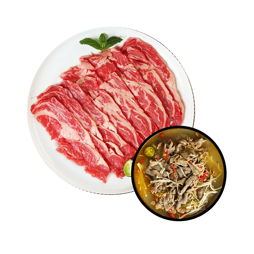 澳洲谷饲眼肉雪花牛肉片 约600g