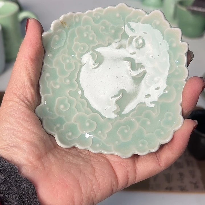 龙泉云间青瓷小米茶器