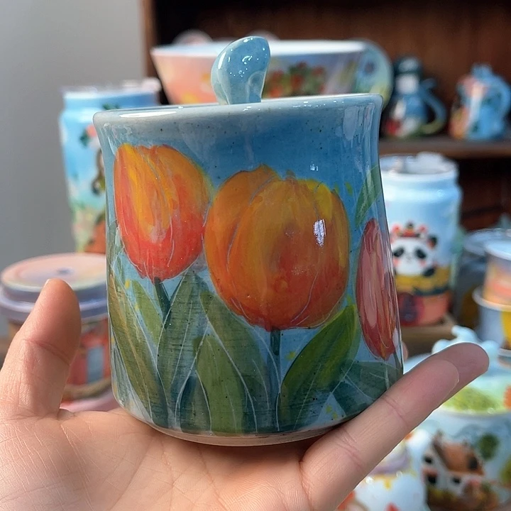 陶景德镇釉下手绘陶瓷