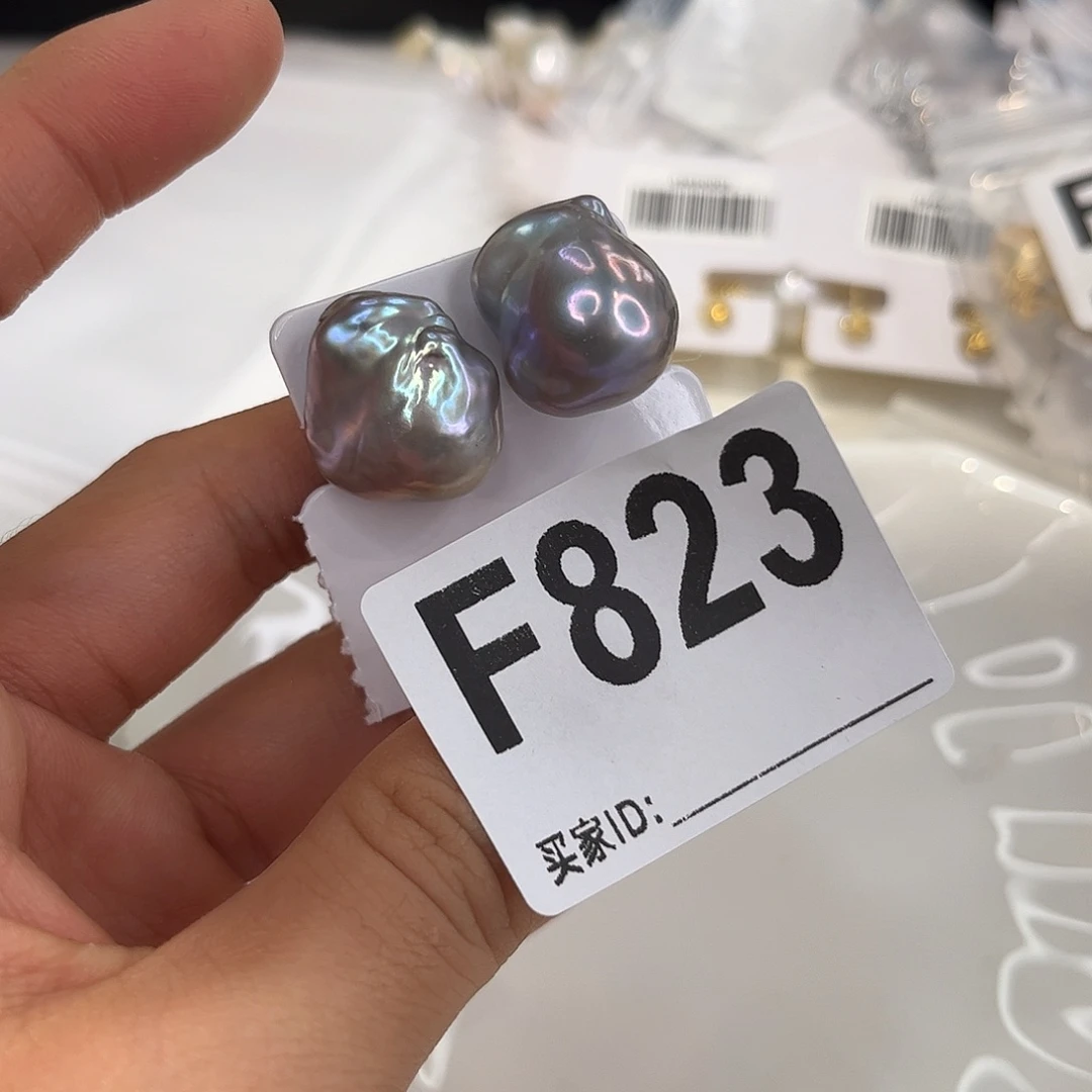 淡水珍珠耳环银S925镶嵌