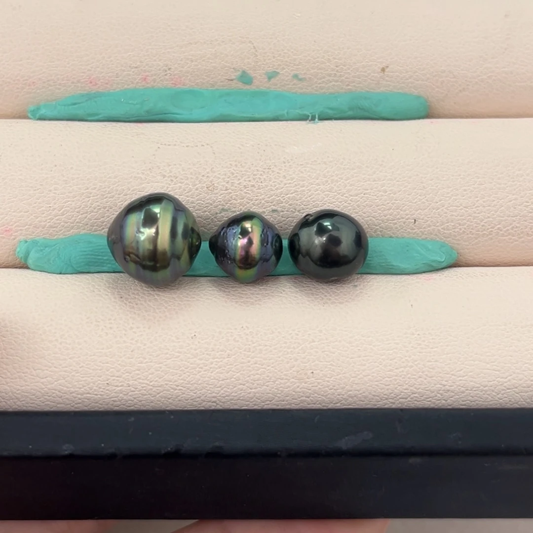 未镶嵌海水珍珠裸珠9+大溪地不鉴赏