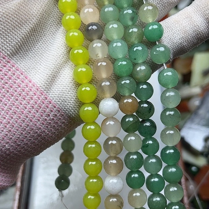 未镶嵌透闪石质玉珠宝奇石5条