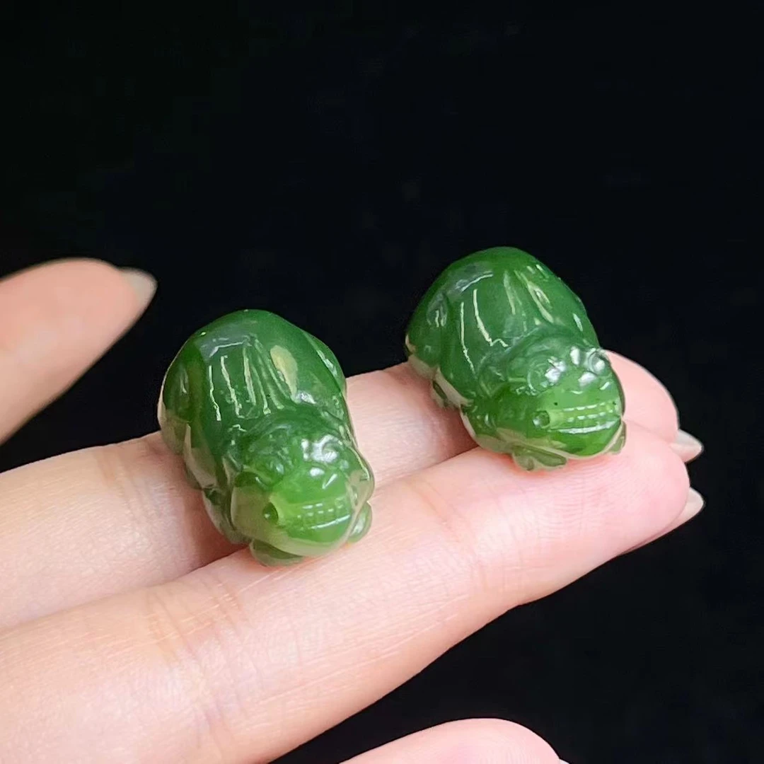 和田玉貔貅吊坠多样性发一（25*16*12mm）～BJS114带绳子
